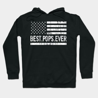 Father's Day Best Pops Ever with US American Flag Hoodie